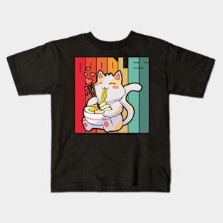 Ramen cat Kids T-Shirt